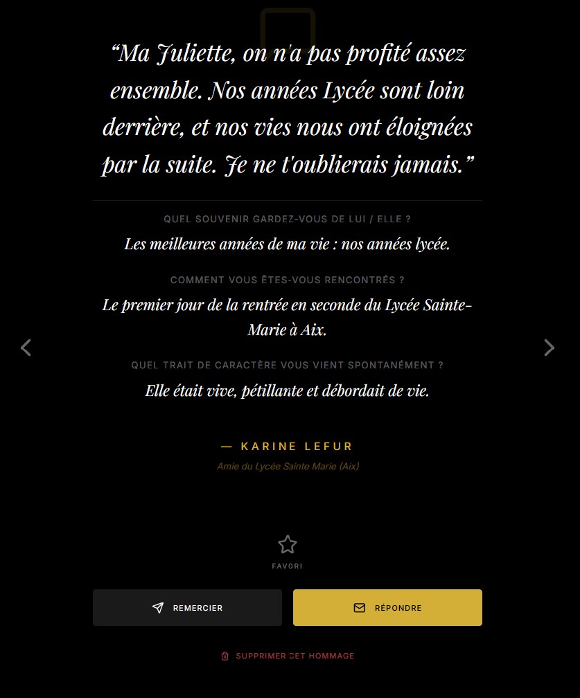 Message ouvert